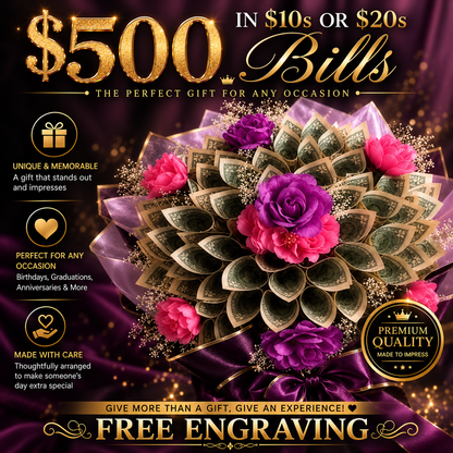 500 Dollar Money Bouquet